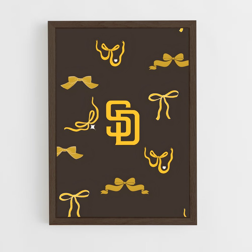 Poster Padres Éblouissants – affiche Baseball (vue 5)
